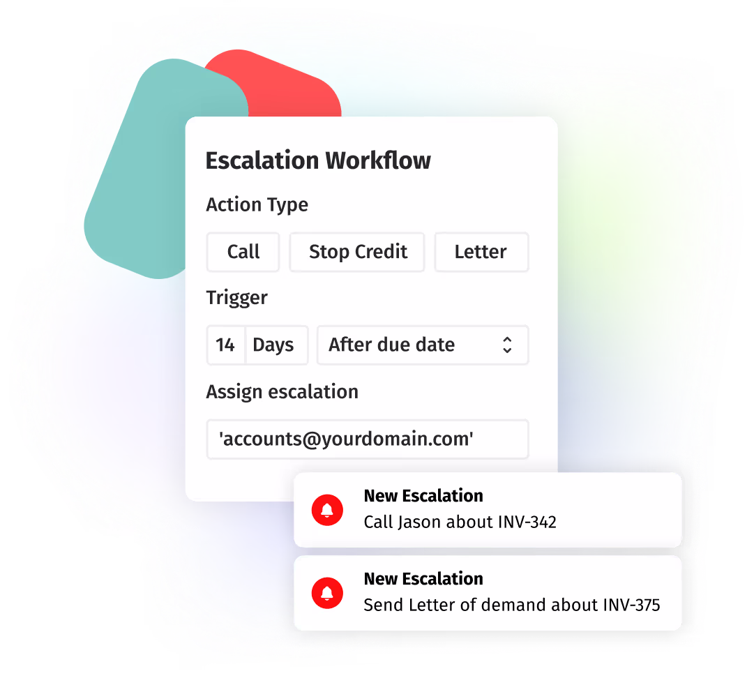 Paidnice illustration showing a late fee being issues onto an invoice